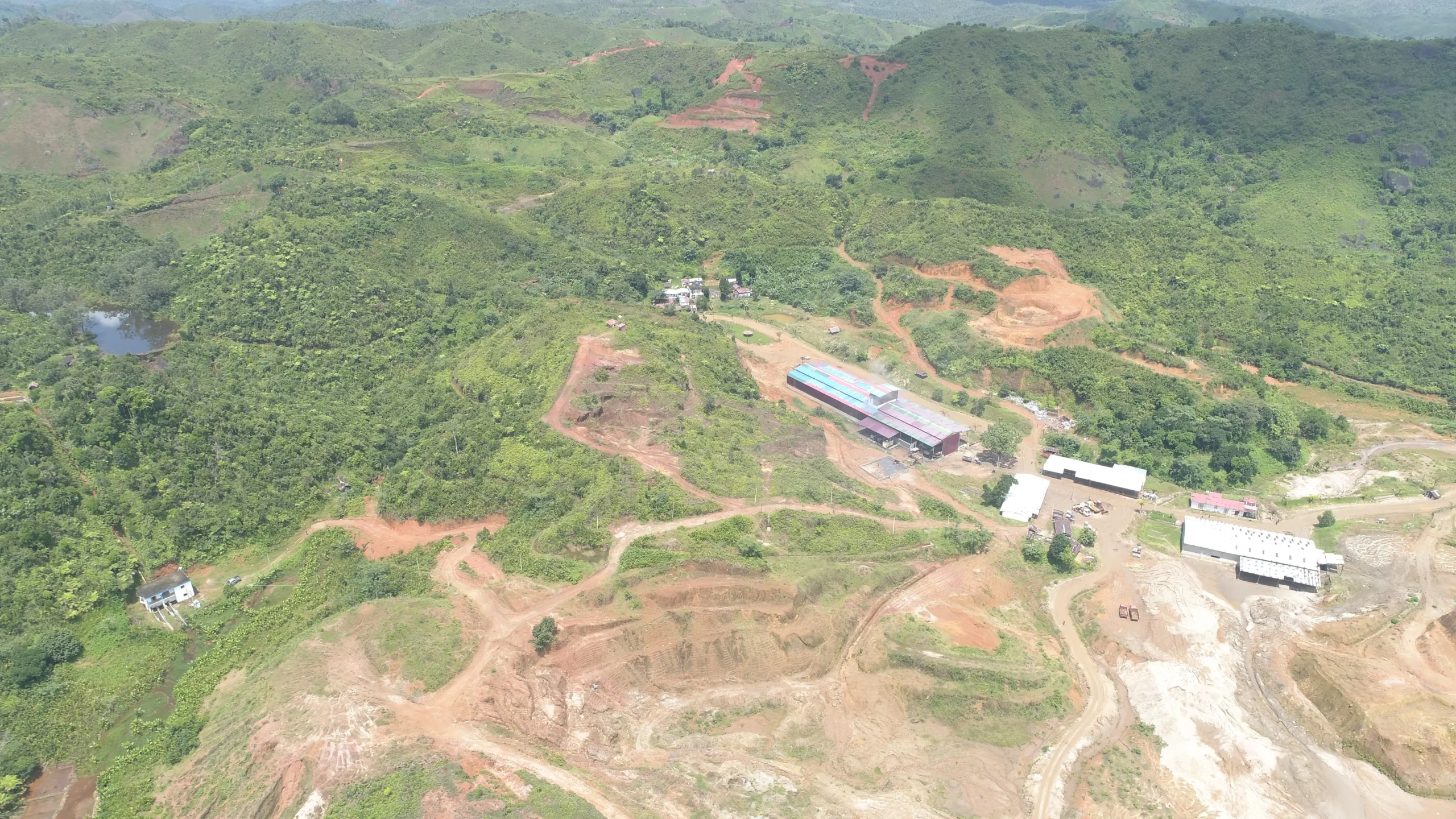 Aerial view of Sahamamy Plant